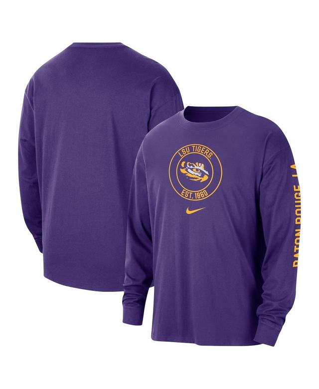 Mens Nike LSU Tigers Heritage Max90 Long Sleeve T-Shirt Product Image