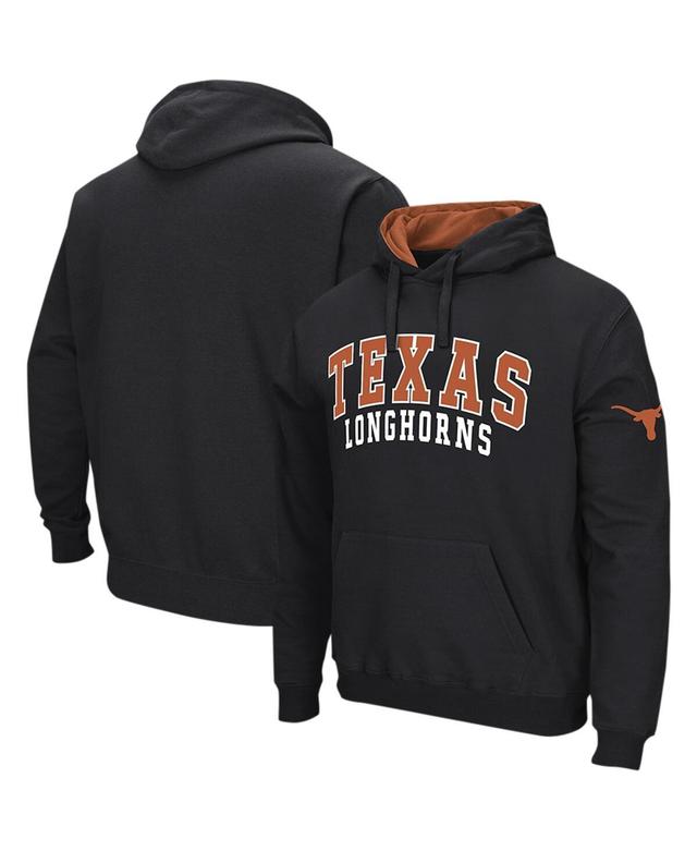 Mens Colosseum Black Texas Longhorns Double Arch Pullover Hoodie Product Image