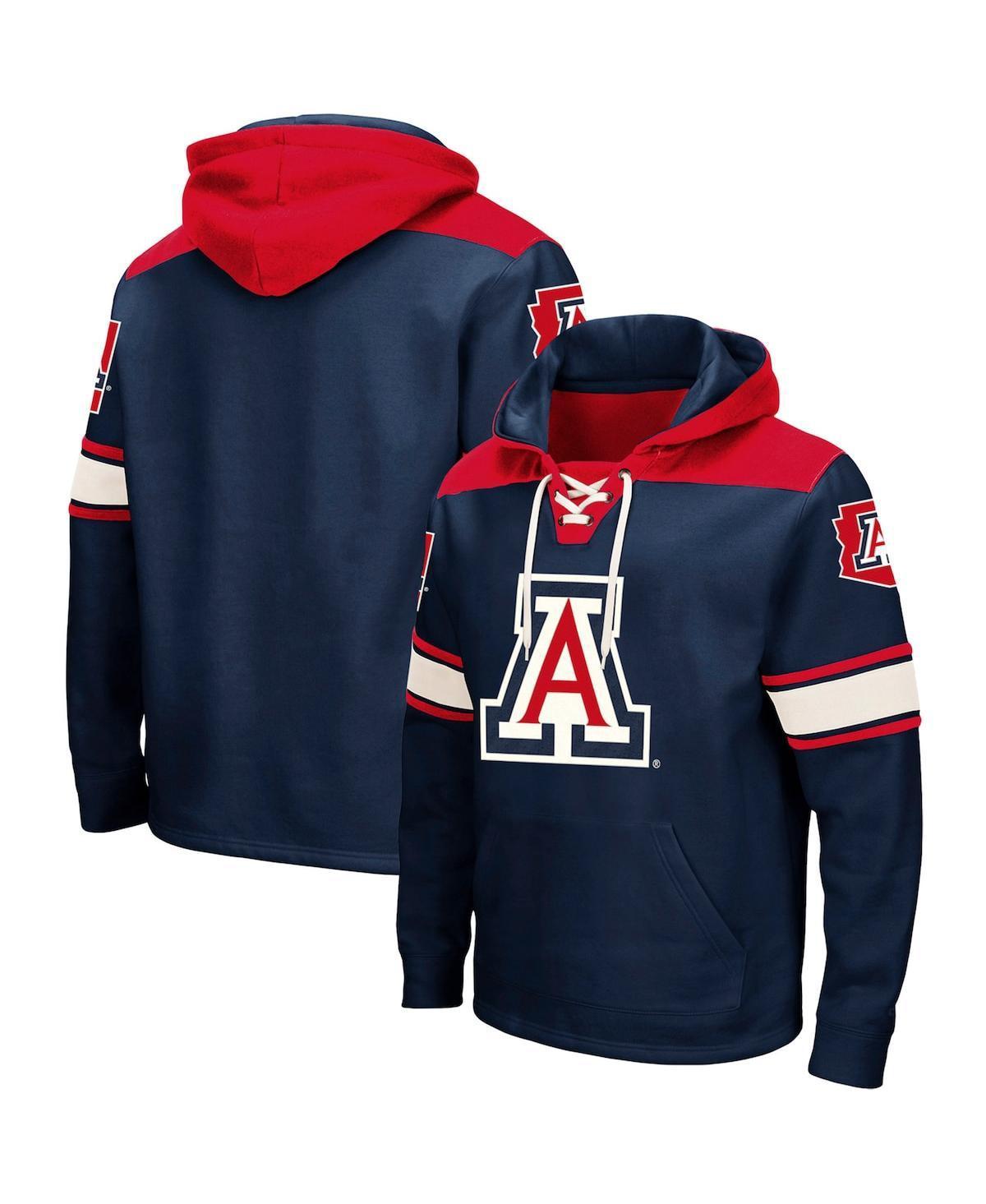 Mens Colosseum Navy Arizona Wildcats 2.0 Lace-Up Hoodie Product Image