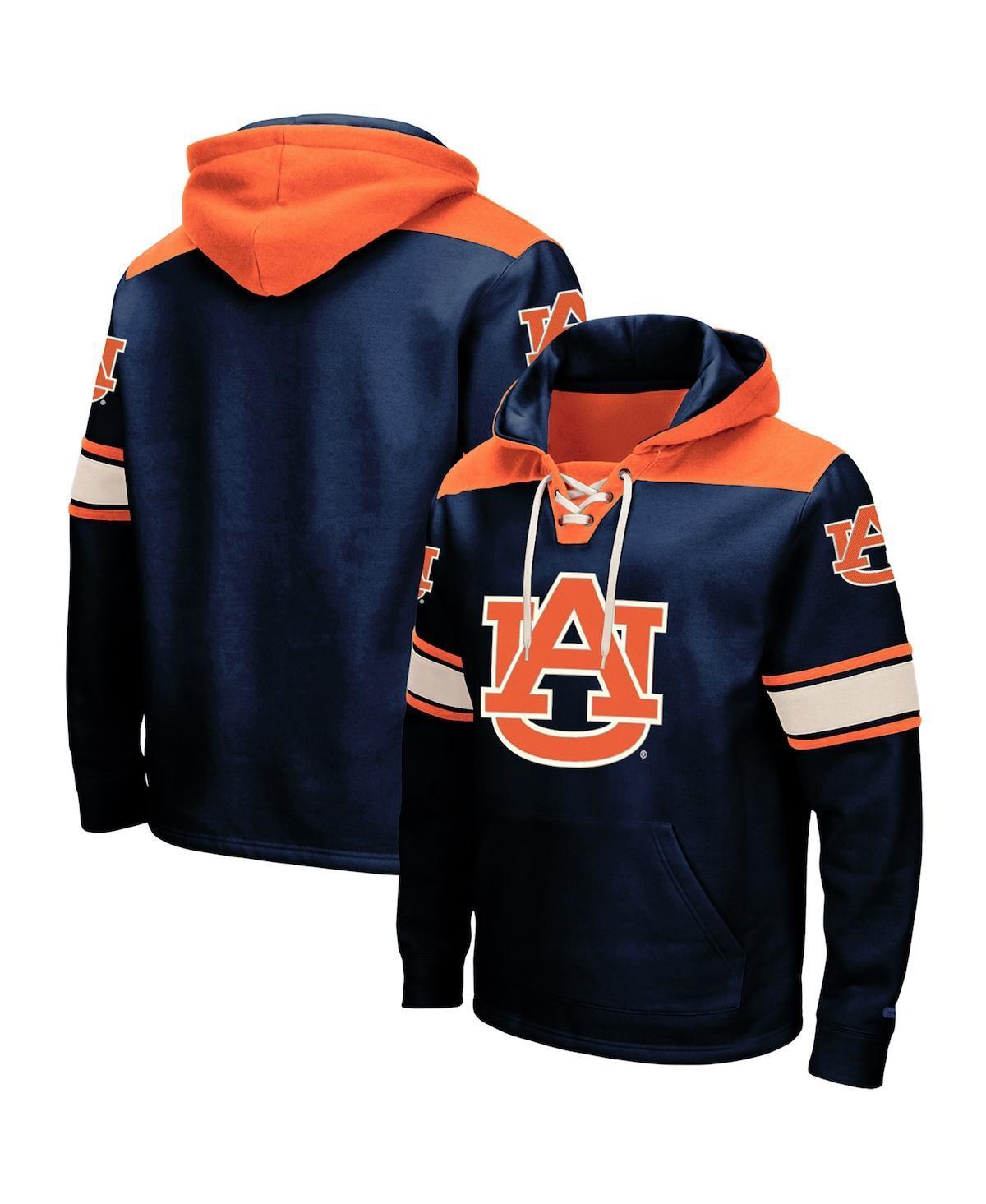 Mens Colosseum Navy Auburn Tigers 2.0 Lace-Up Hoodie Product Image