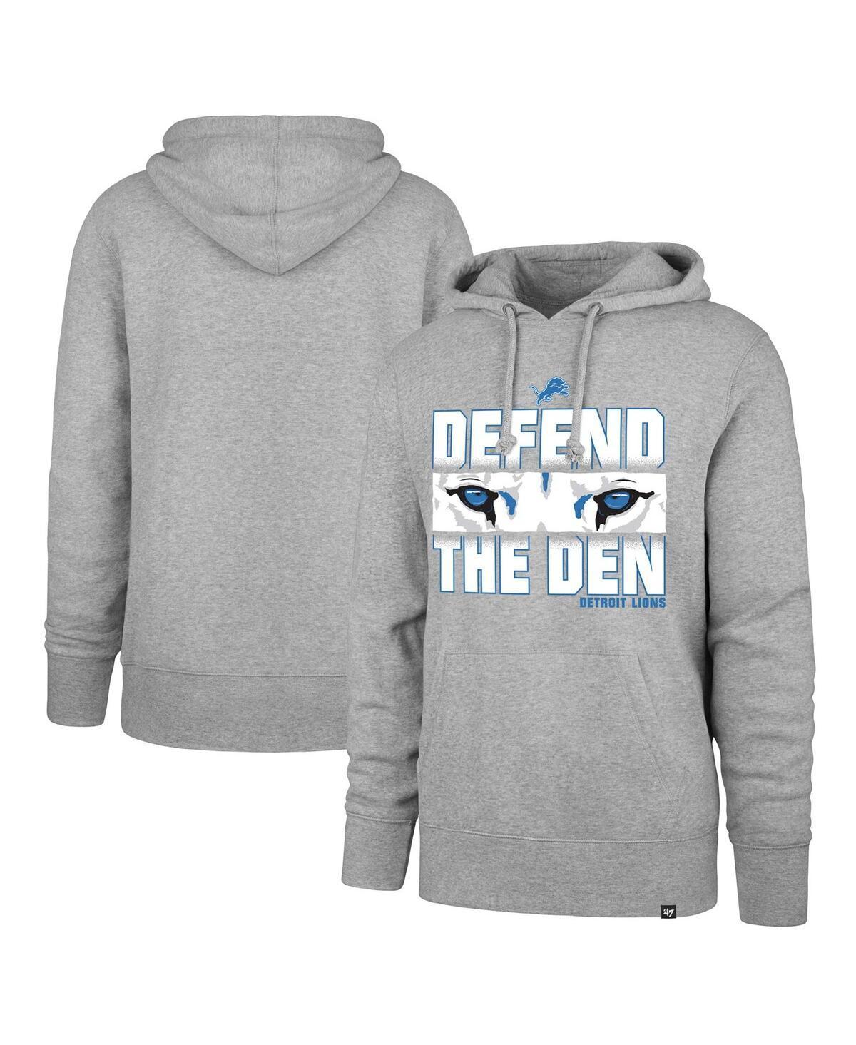 Mens 47 Gray Detroit Lions Regional Headline Pullover Hoodie Product Image