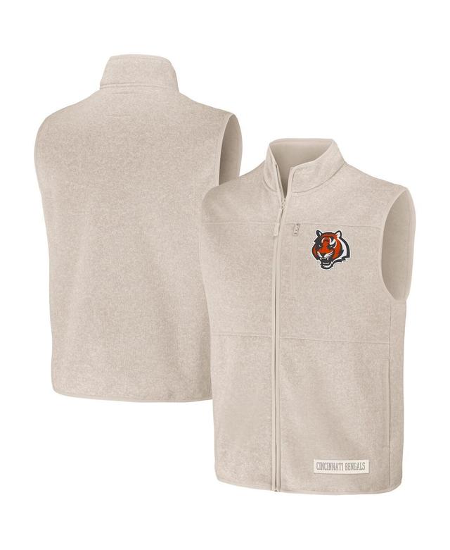 Mens Nfl x Darius Rucker Collection by Fanatics Oatmeal Chicago Bears Full-Zip Sweater Vest - Oatmeal Product Image