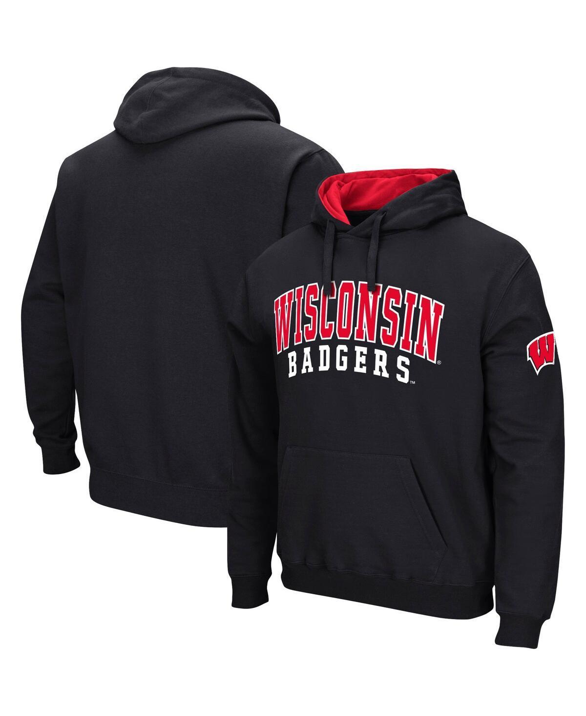 Colosseum Mens Wisconsin Badgers Double Arch Pullover Hoodie Product Image