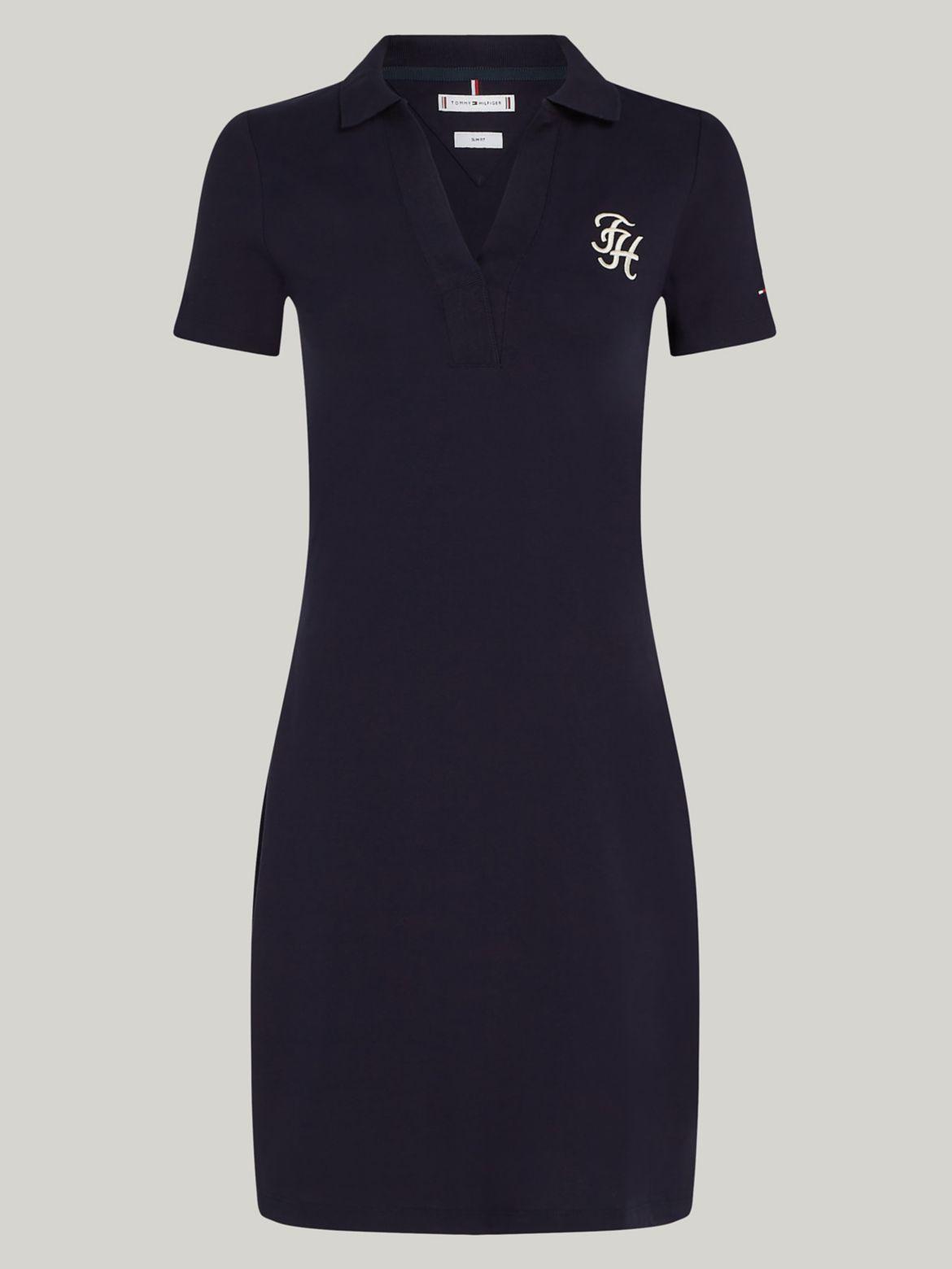 Tommy Hilfiger Women's Slim Fit Open Placket Polo Dress product image