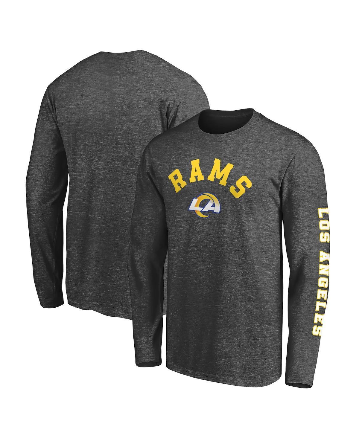 Men's Fanatics Branded Heathered Charcoal Los Angeles Rams Big & Tall City Long Sleeve T-Shirt Product Image