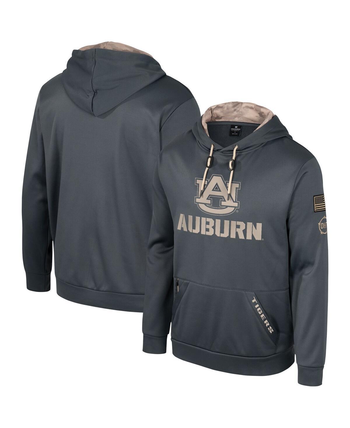 Mens Colosseum Charcoal Auburn Tigers OHT Military Appreciation Pullover Hoodie Product Image