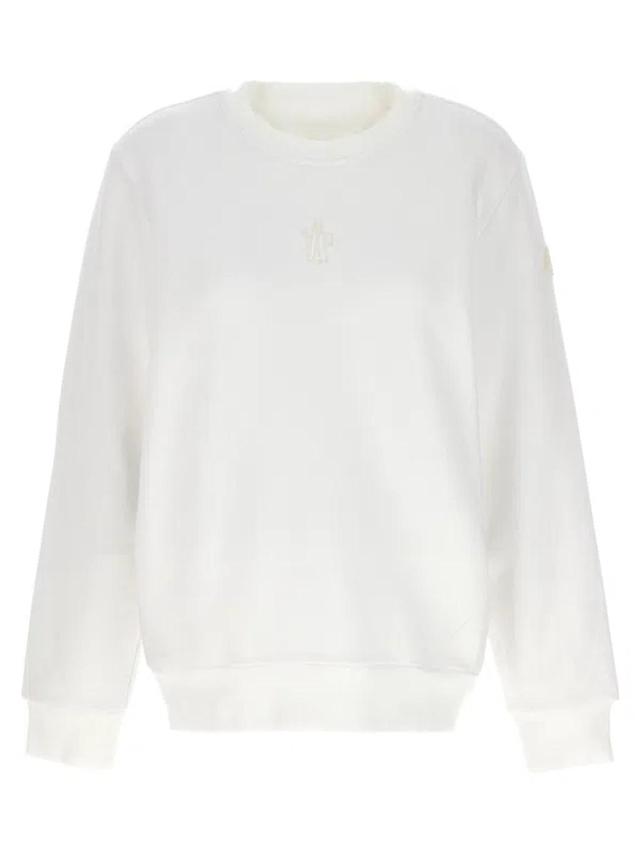 Logo Embroidery Sweatshirt In White Product Image