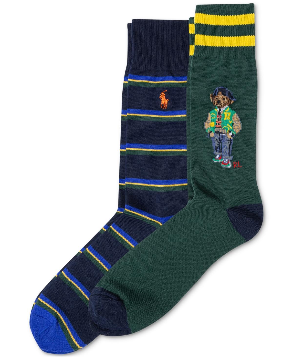 Polo Ralph Lauren Mens 2-Pk. American Heritage Bear Socks Product Image