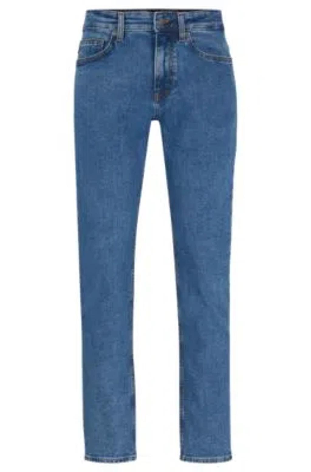 HUGO BOSS Slim-fit Jeans In Blue Comfort-stretch Denim Product Image