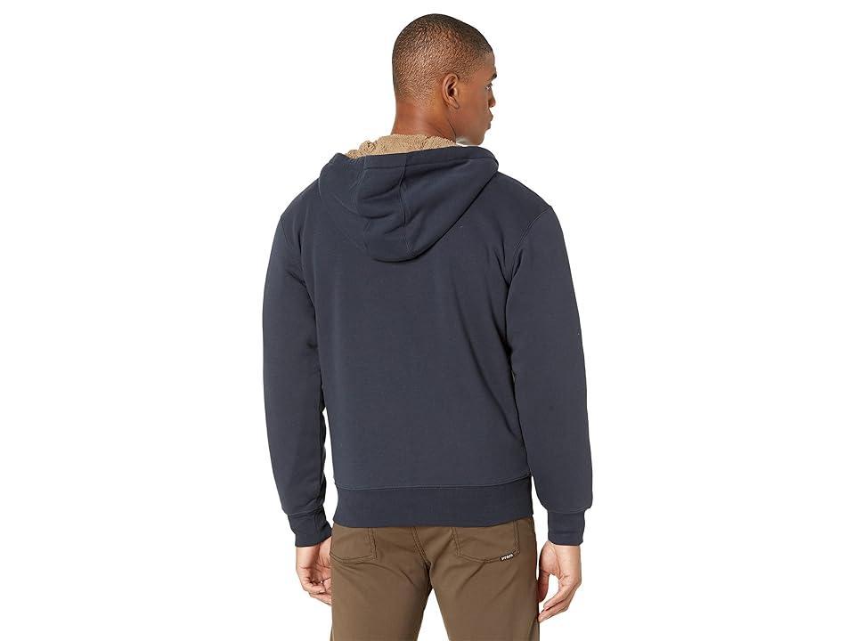 Mens Dickies Fleece-Lined Zip-Front Hoodie Dark Blue Product Image