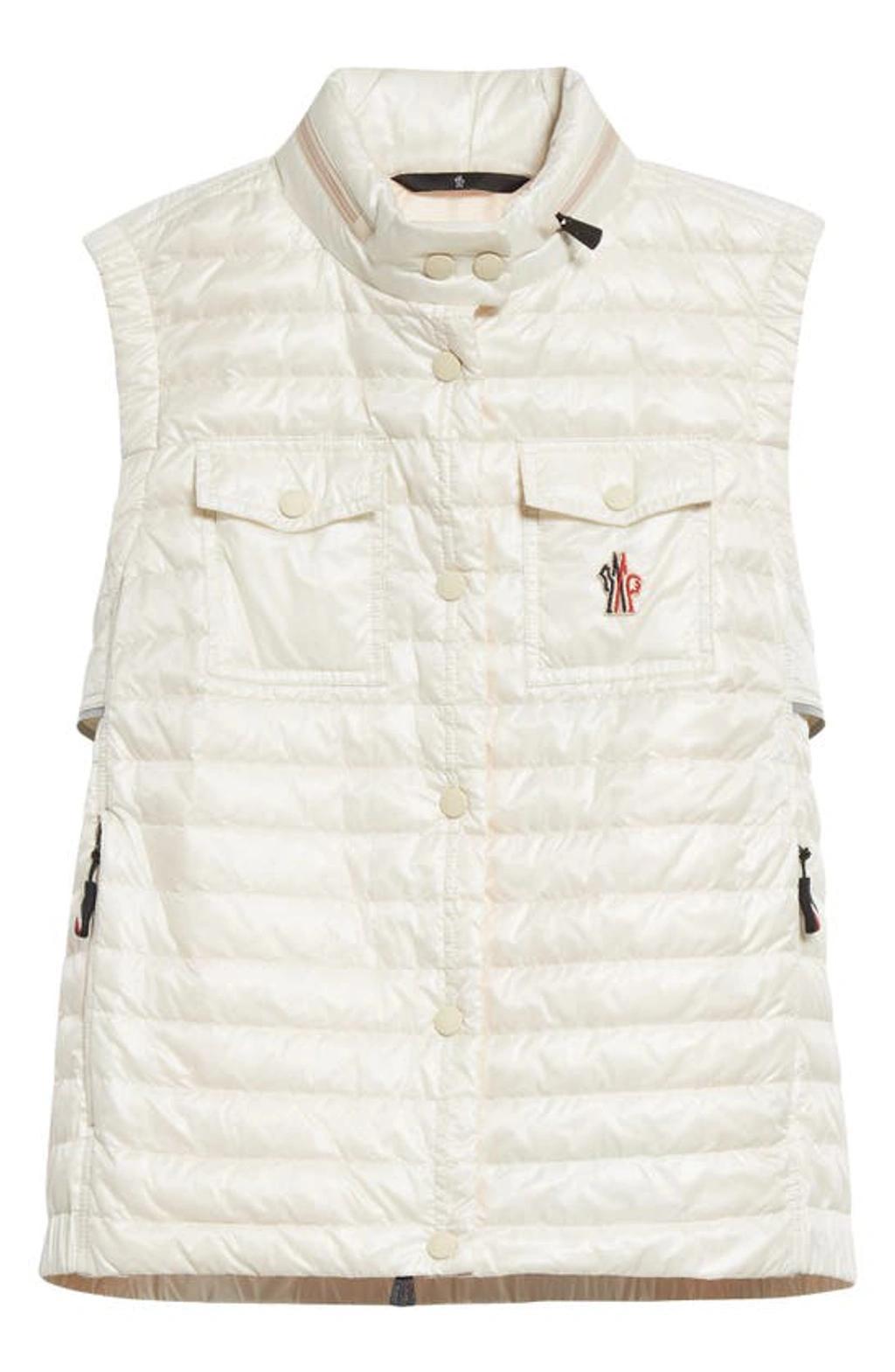 MONCLER White Gumiane Down Vest Product Image