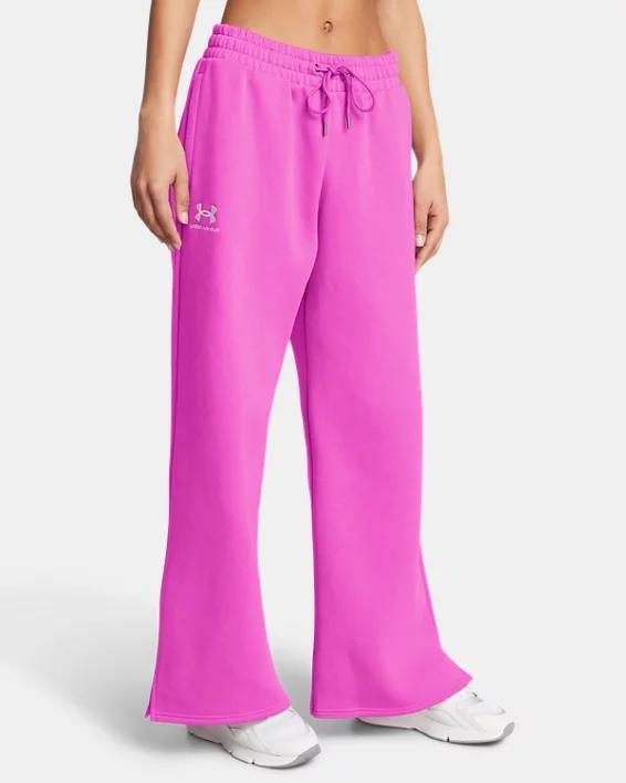 Womens UA Icon Fleece Wide Leg Pants Product Image