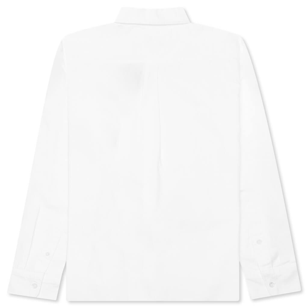 Ape Head One Point Oxford Shirt - White Male Product Image