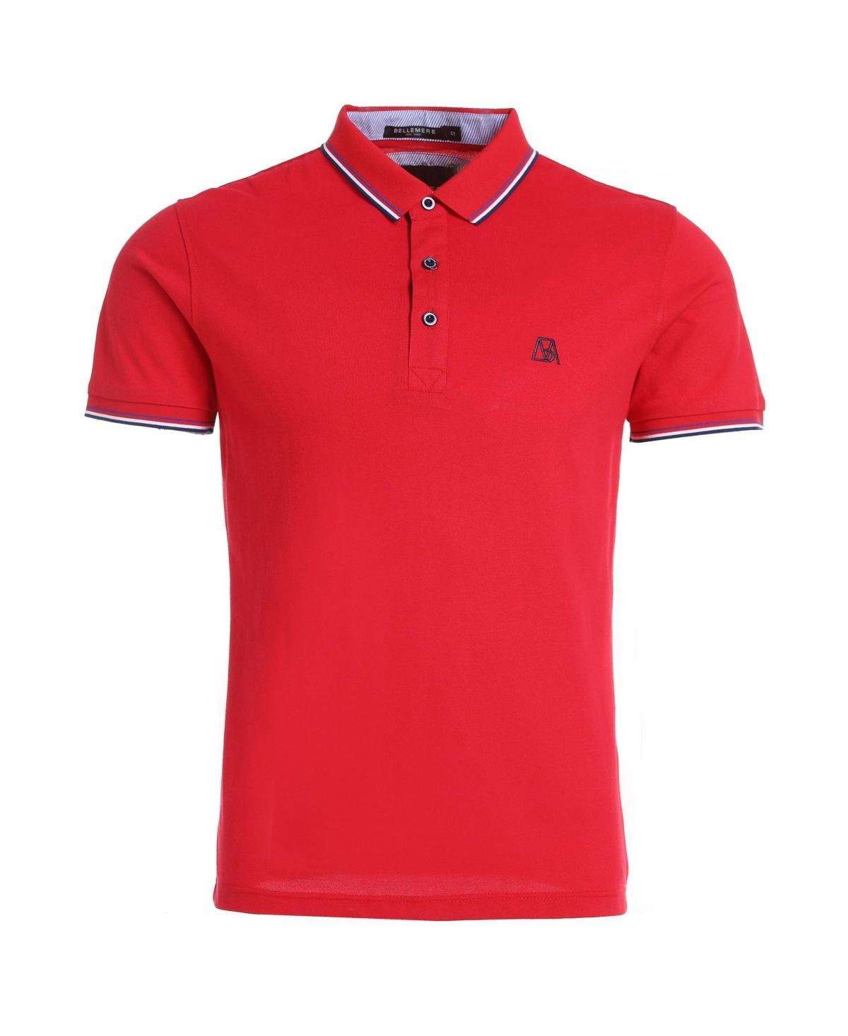 Bellemere Mens Silk Cotton Polo Shirt Product Image