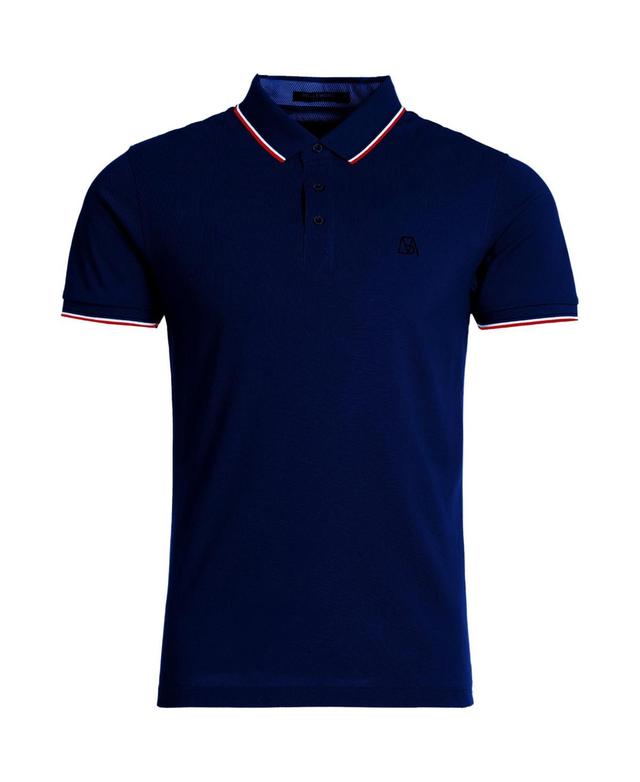 Bellemere Mens Silk Cotton Polo Shirt Product Image