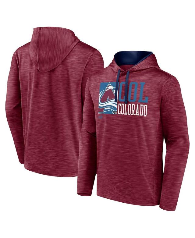 Fanatics Mens Burgundy Colorado Avalanche Never Quit Pullover Hoodie - Burgundy Product Image