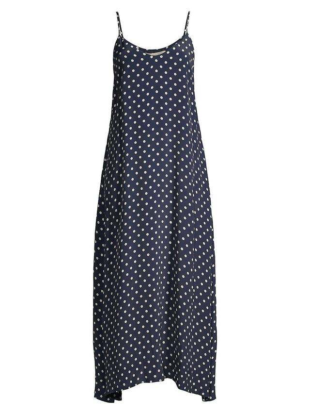 Womens Reva Polka Dot Silk-Blend Midi Slipdress Product Image