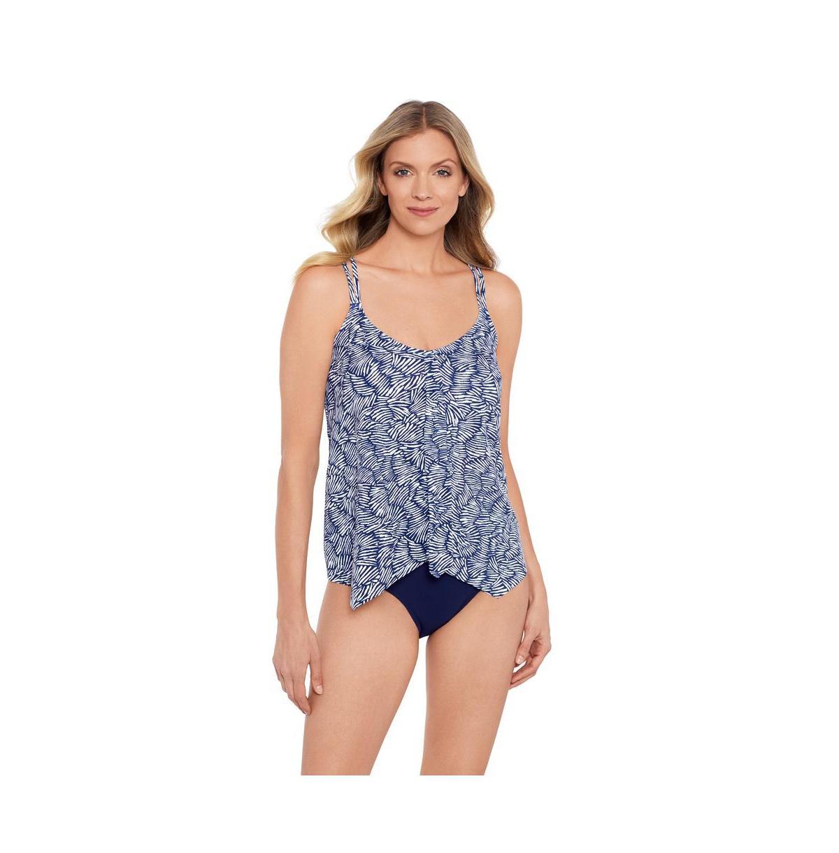 Women's ShapeSolver Handkerchief Hem Tankini Swimsuit Top Product Image