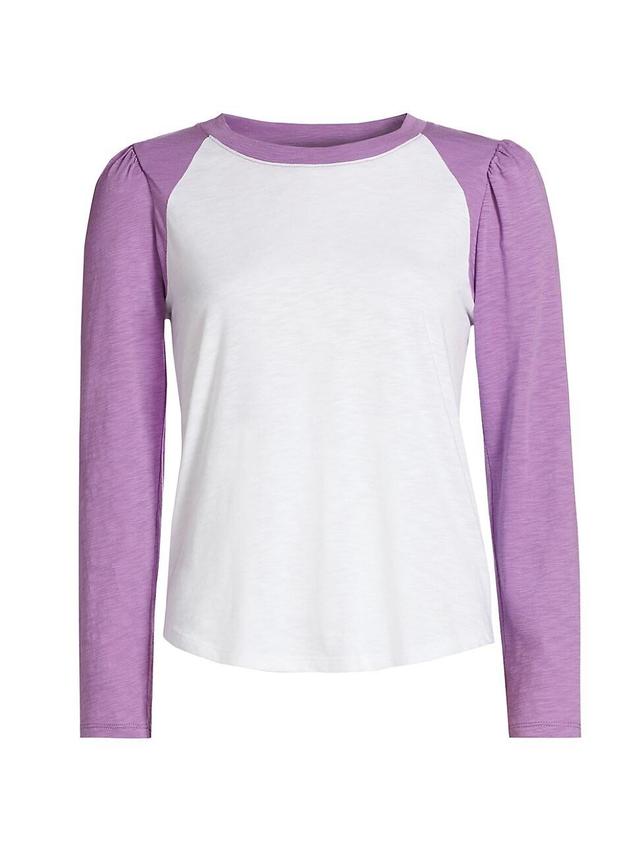 Womens Mason Cotton Long-Sleeve Baseball T-Shirt Product Image