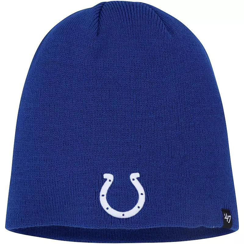 Mens 47 Royal Indianapolis Colts Primary Logo Knit Beanie Product Image