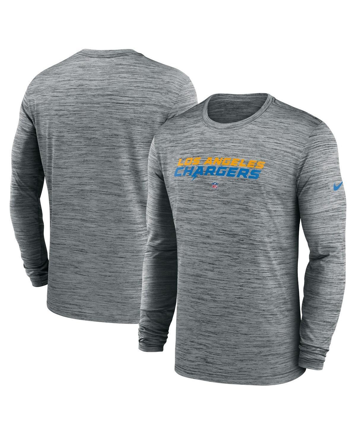 Mens Nike Gray Denver Broncos Sideline Team Velocity Performance Long Sleeve T-Shirt Grey Product Image