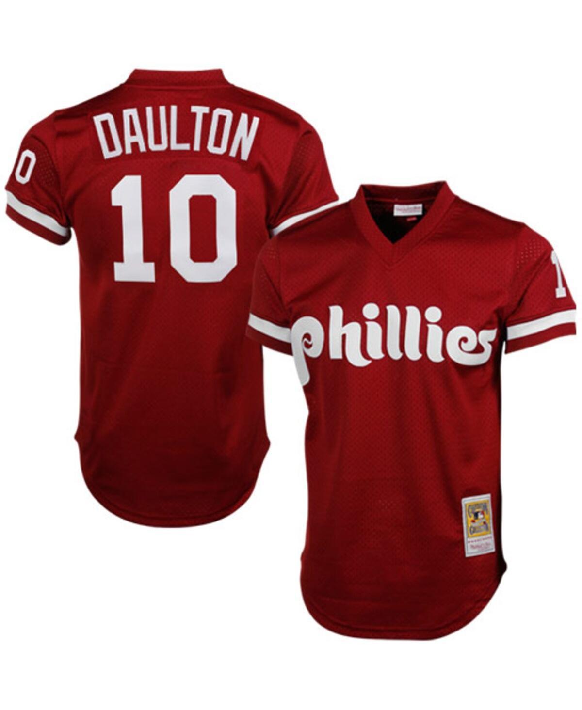 Mens Mitchell & Ness Darren Daulton Red Philadelphia Phillies Cooperstown Mesh Batting Practice Jersey - Red Product Image