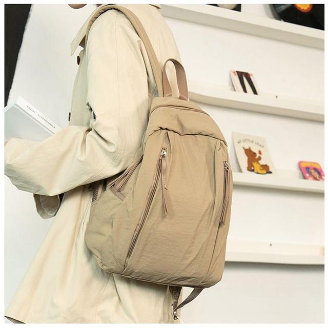 Plain Nylon Laptop Backpack Product Image