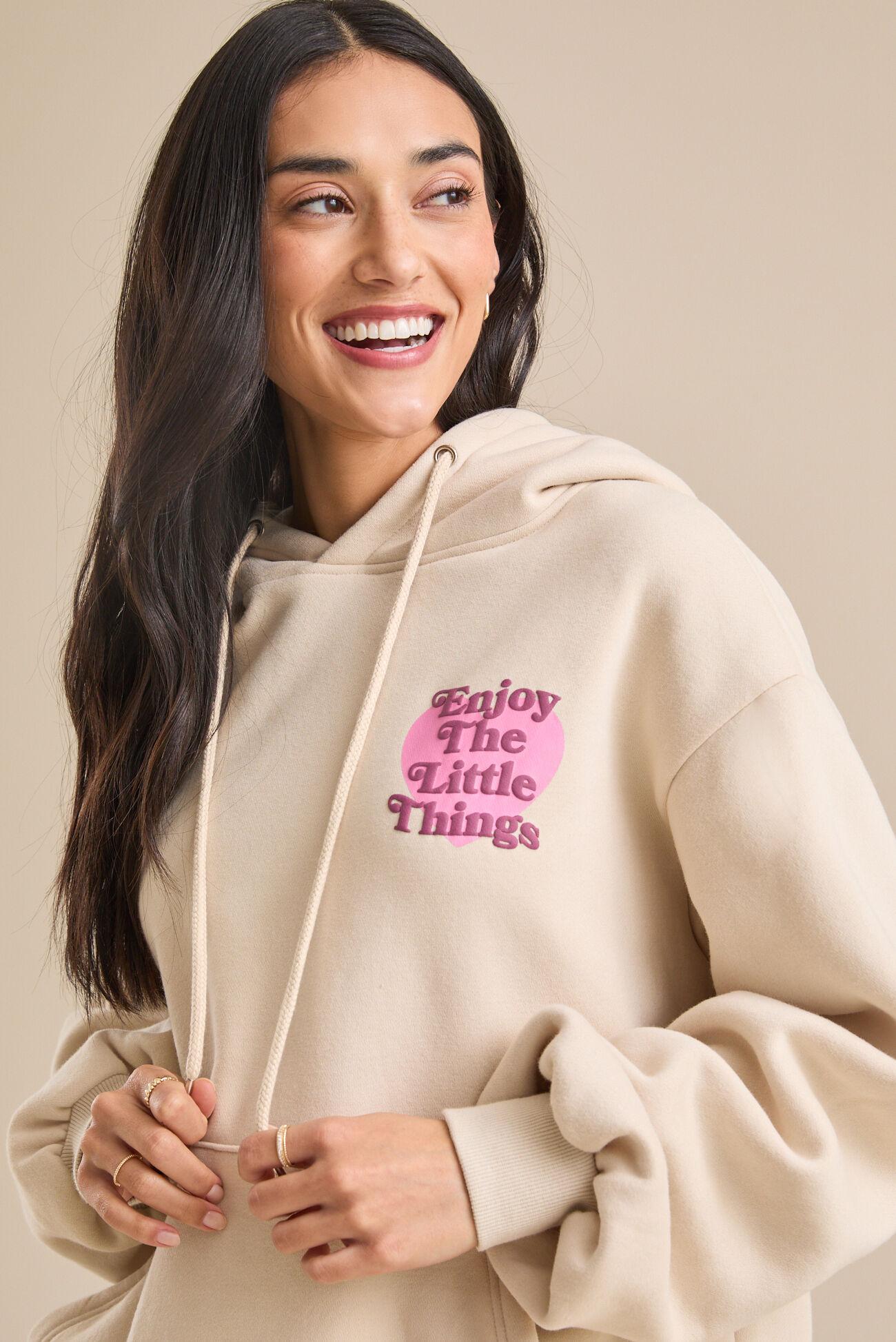 Enjoy The Little Things Graphic Hoodie Product Image