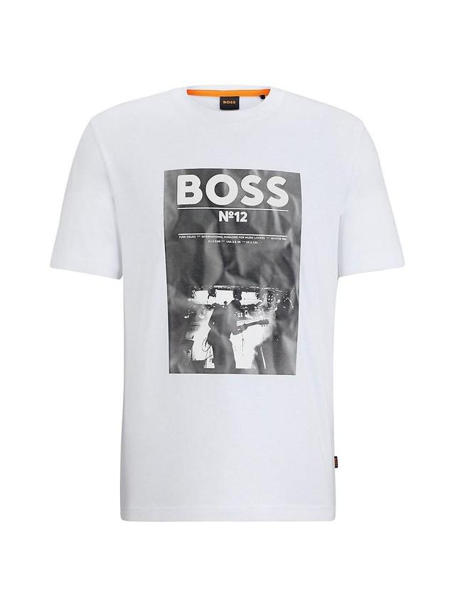 Boss by Hugo Boss Mens Seasonal Artwork Regular-Fit T-shirt Product Image