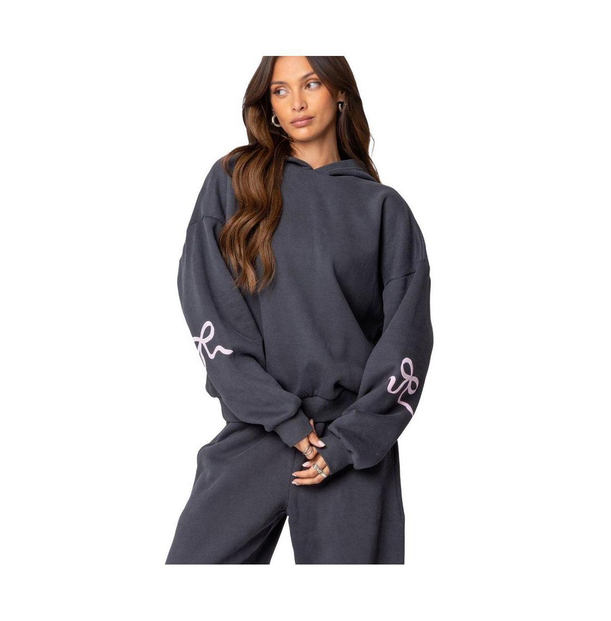 Edikted Womens Bonney Bow Detail Hoodie Product Image