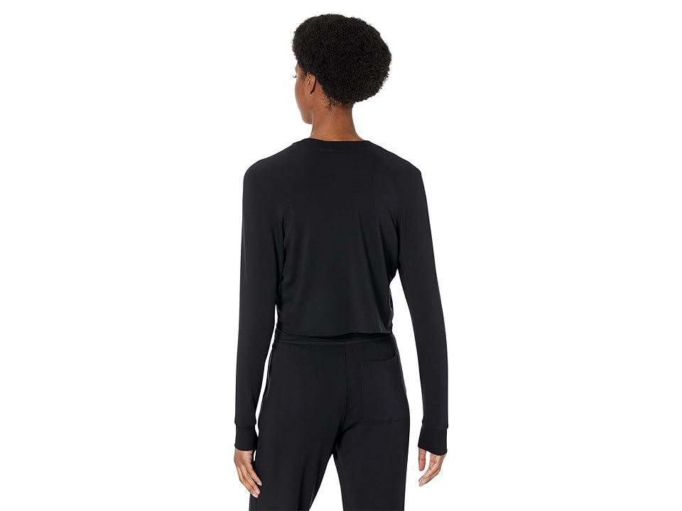 Splits59 Warm Up Crop Sweatshirt in Black. Size M, S, XS. Product Image