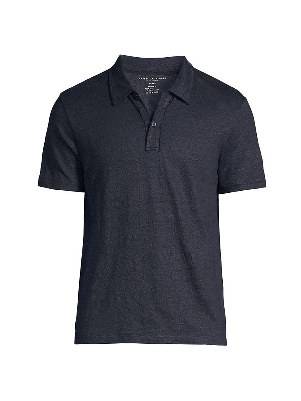 Mens Stretch Linen Polo Shirt Product Image