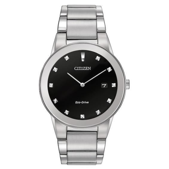 Men's Citizen Eco-DriveÂ® Axiom Diamond Accent Watch with Black Dial (Model: Au1060-51G) Product Image