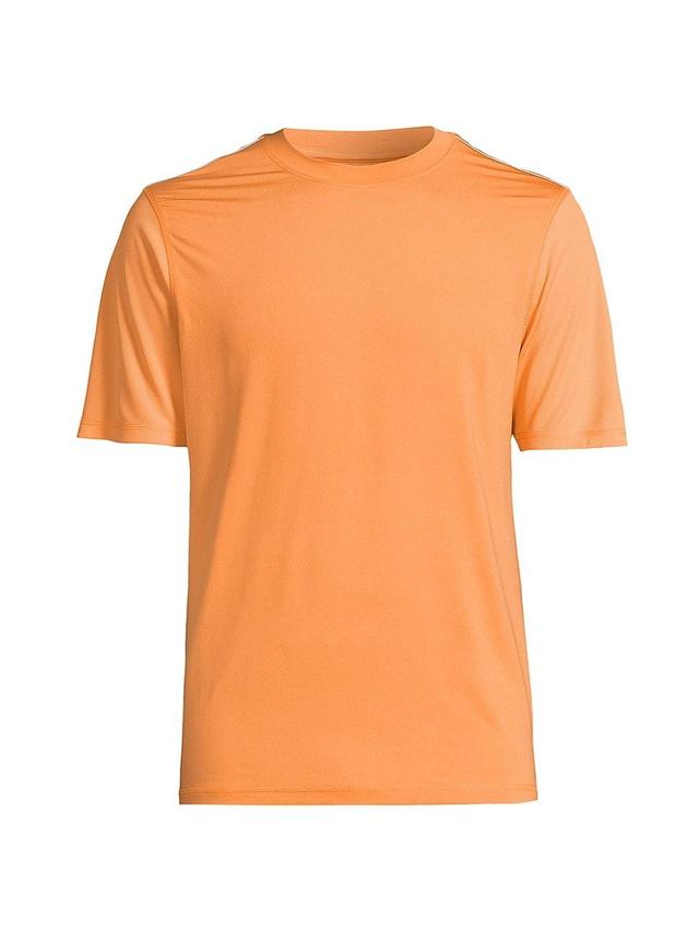 Mens Slim-Fit Active Perforated-Sleeve T-Shirt Product Image