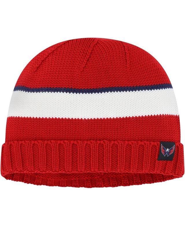 Mens adidas Red Washington Capitals Fisherman Beanie Product Image