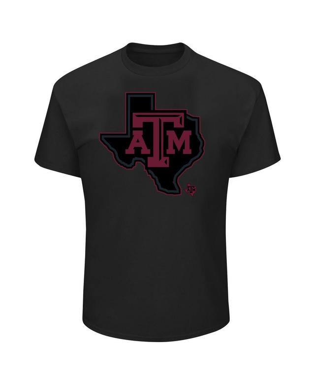 Profile Mens Black Texas A&M Aggies Big Tall Pop T-Shirt Product Image