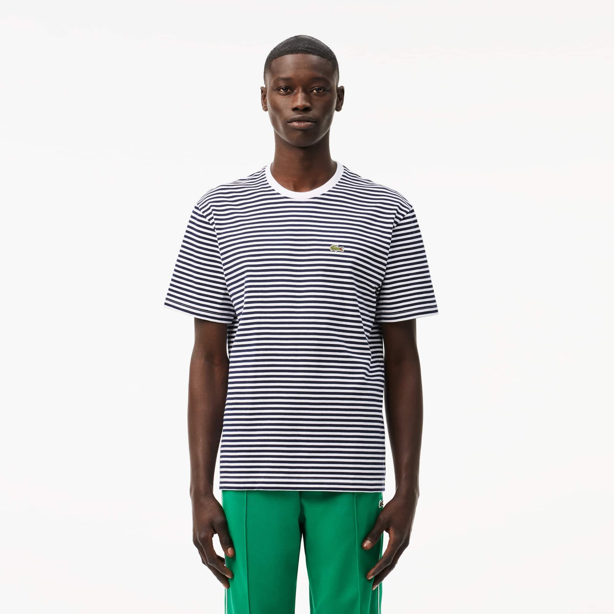 Men's Heavy Cotton Striped T-Shirt Product Image