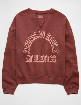 AE Relaxed Graphic Crew Neck Sweatshirt Product Image