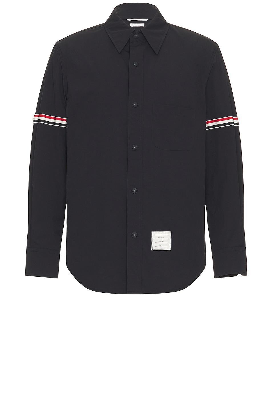 Thom Browne Snap Front Shirt Jacket Navy. (also in ). Product Image