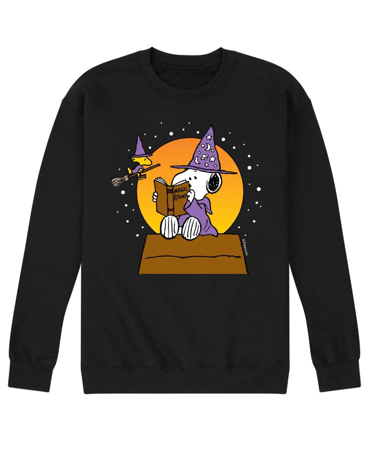 Peanuts Men's Sorcerer Graphic Fleece, Black, Large Product Image