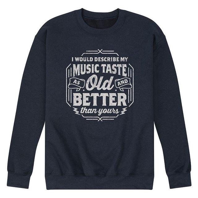 Mens Music Taste Old And Better Sweatshirt Blue Product Image