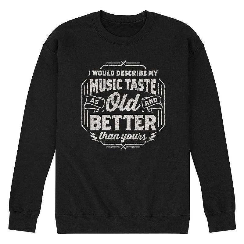 Mens Music Taste Old And Better Sweatshirt Blue Product Image