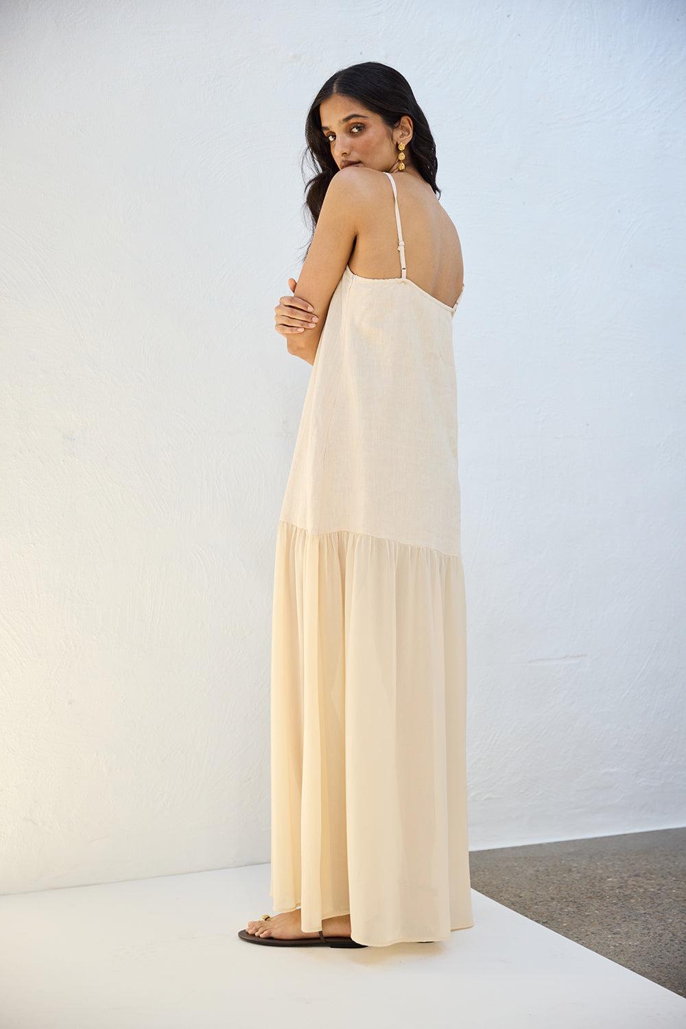 Nora Maxi Dress Natural Product Image