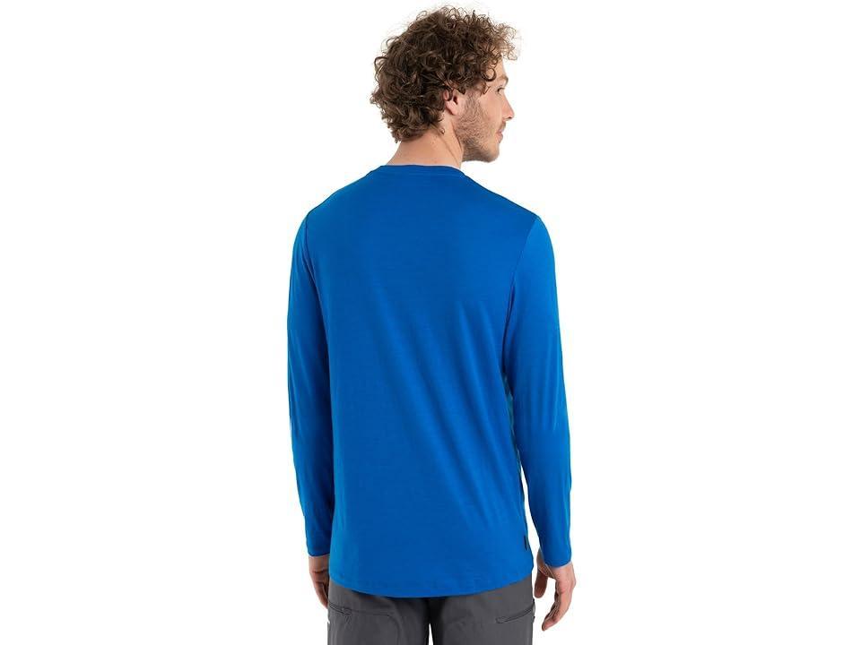 Icebreaker Tech Lite II Long Sleeve Tee Skiing Yeti (Lazurite) Men's Clothing Product Image