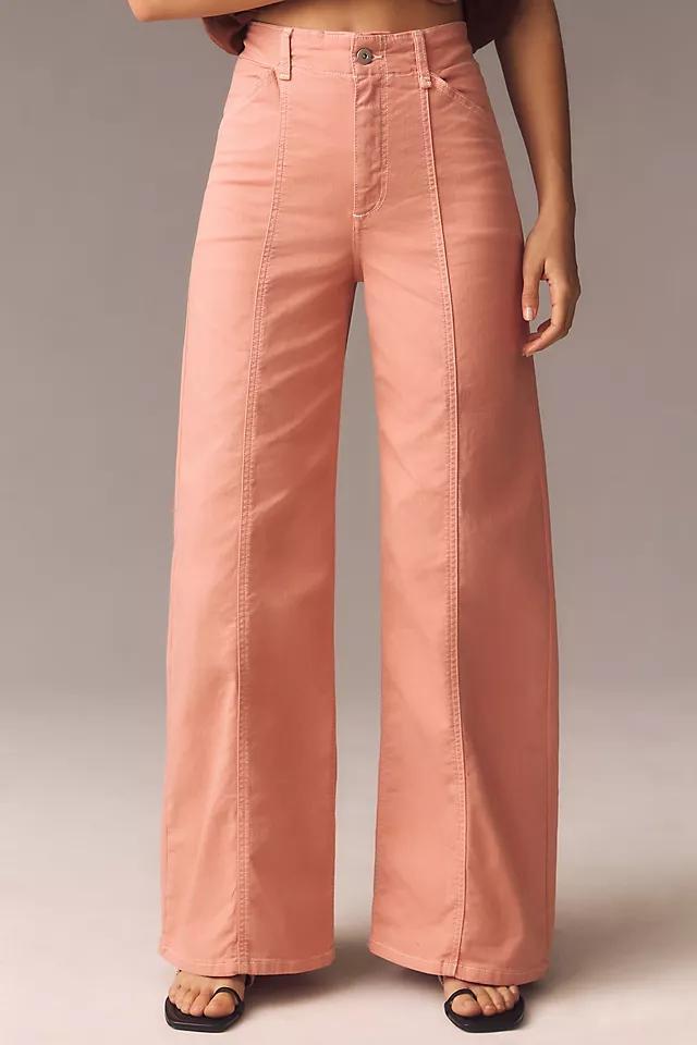 The Delaney Clean-Seamed High-Rise Wide-Leg Jeans by Maeve Product Image