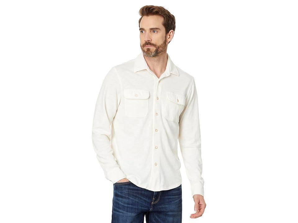 Lucky Brand Weekend Jersey Shirt (Heather Grey) Men's Short Sleeve Knit Product Image