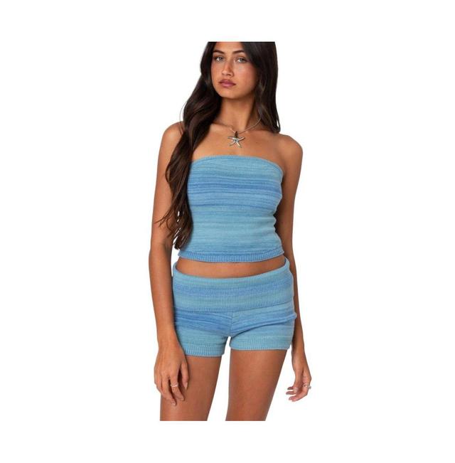 Edikted Womens Daytona Gradient Knit Tube Top Product Image