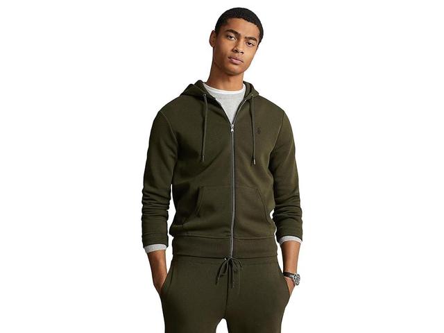 Polo Ralph Lauren Double-Knit Full-Zip Hoodie (Company Olive) Men's Sweatshirt Product Image