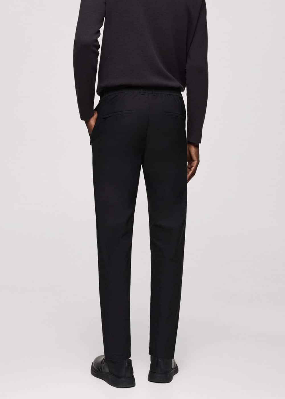 MANGO MAN - Solotex® slim-fit pants blackMen Product Image