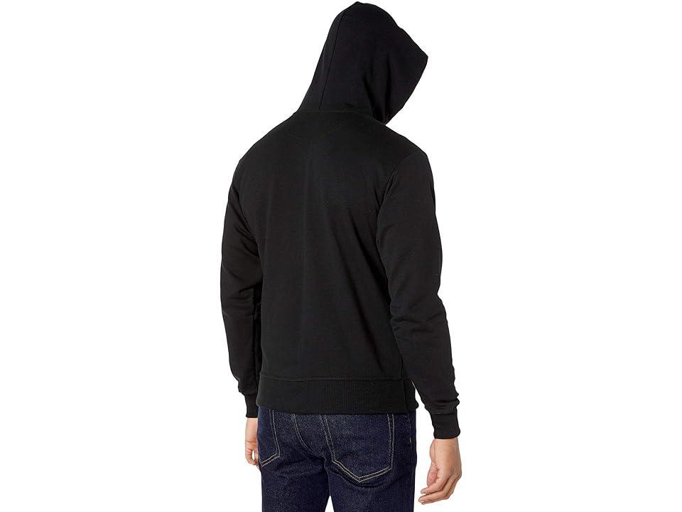 Mens Champion Fleece Powerblend Zip-Up Hoodie Black Product Image